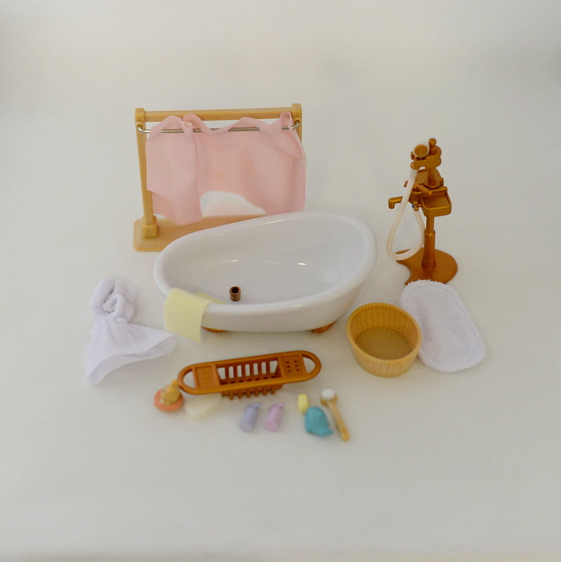 [Used] BATH SET KA-605 Epoch Sylvanian Families