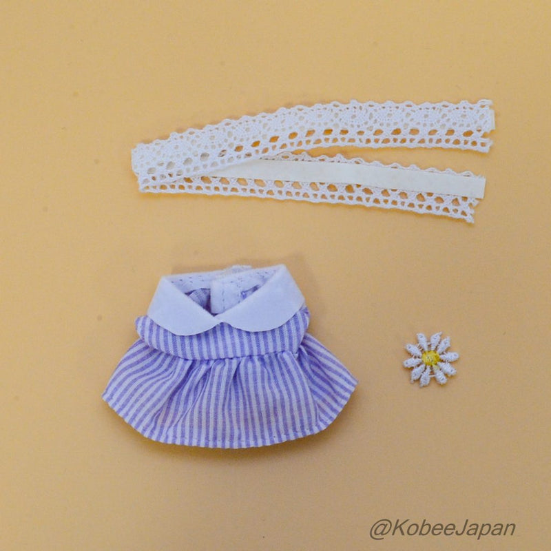 DRESS DECORATION SET PURPLE STRIPE FOR GIRL Sylvanian Families