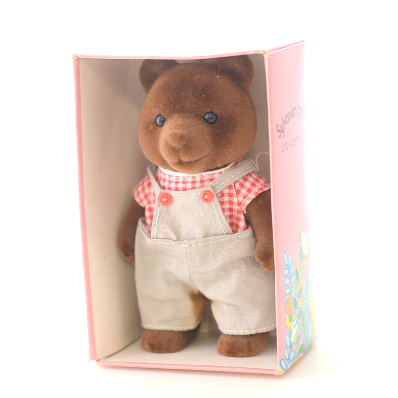 Vintage Timbertop Brown Bear Father KU-01-880 1985 Sylvanian Families Calico Critters