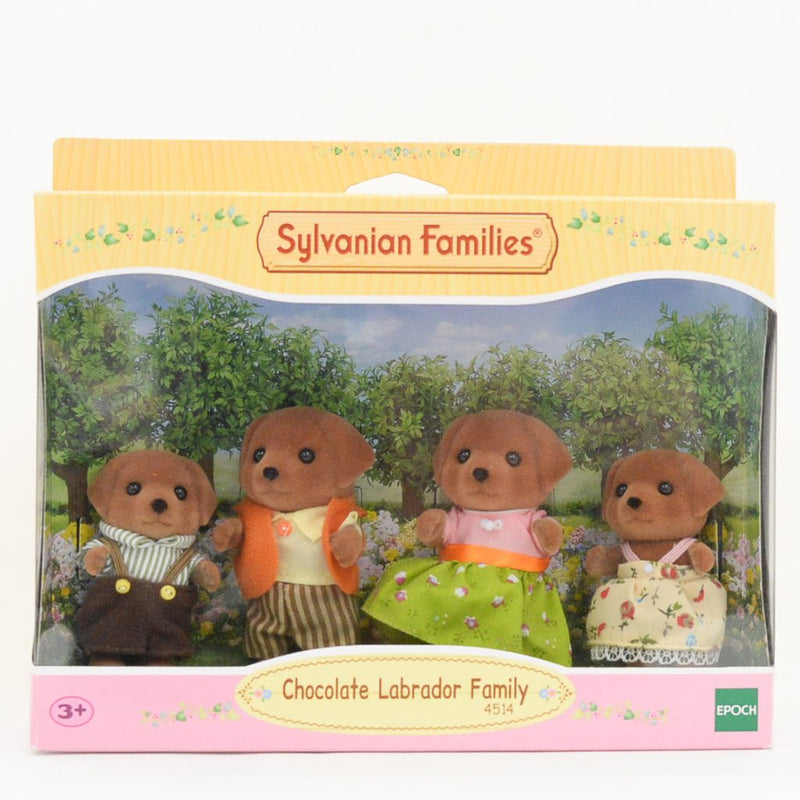 CHOCOLATE LABRADOR FAMILY 4514 Epoch UK Sylvanian Families