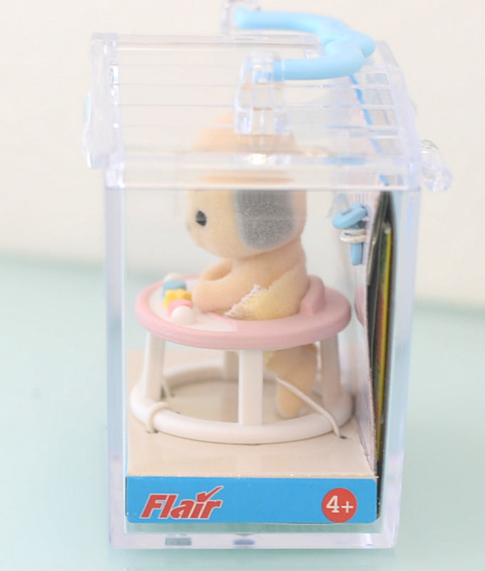 BABY CARRY CASE IVORY DOG WALKER 4391 Flair Sylvanian Families