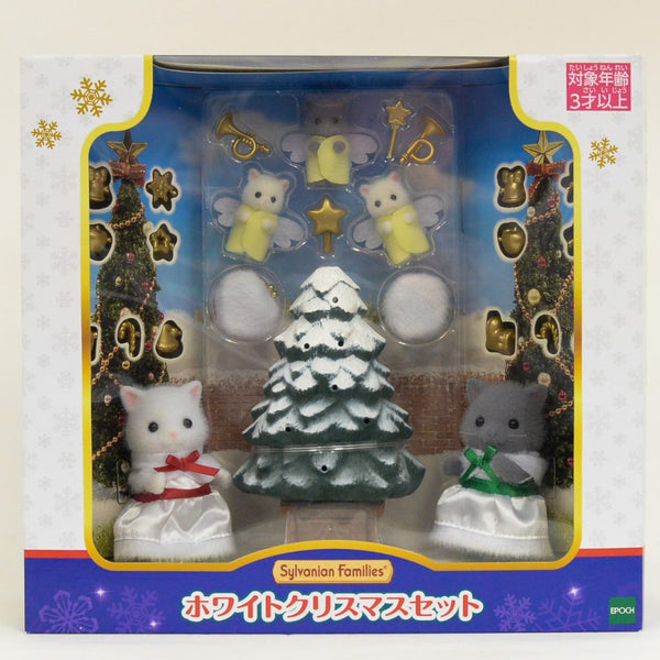 WHITE CHRISTMAS SET PERSIAN CAT TRIPLET Epoch Sylvanian Families