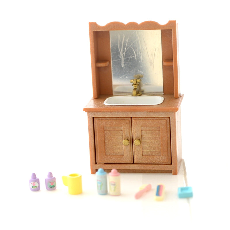 [Used] BATHROOM SINK KA-82 JAPAN 1997 Epoch Sylvanian Families