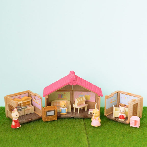 CAPSULE TOY ROOM IN THE FOREST 3 Complete set Epoch  Sylvanian Families
