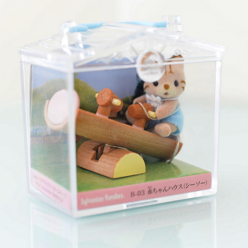 BABY CARRY CASE TEETER TOTTER CAT B-03 Epoch Sylvanian Families