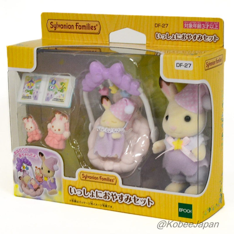 BEDTIME SET CHOCOLATE RABBIT DF-27 Japan Sylvanian Families