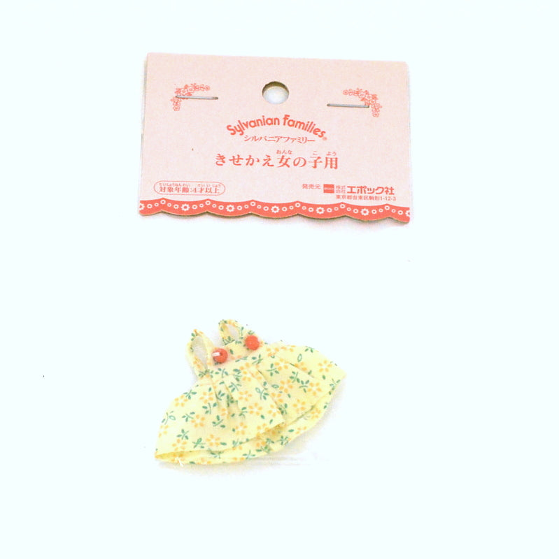 GIRL'S DRESS YELLOW FLOWER Epoch Japan Sylvanian Families