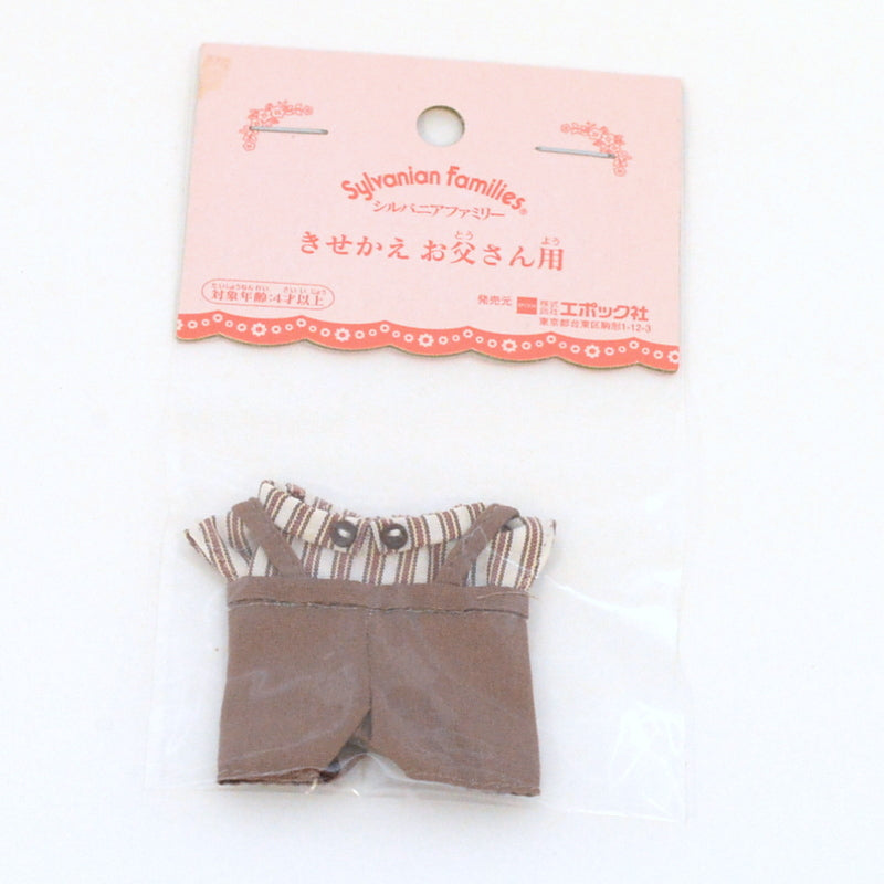 Brown Overall For Father Sylvanian Families Calico Critters