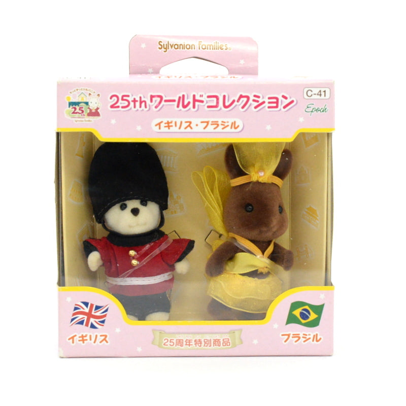 25th Anniversary World Collection England Brazil 2010 C-41 Sylvanian Families Calico Critters