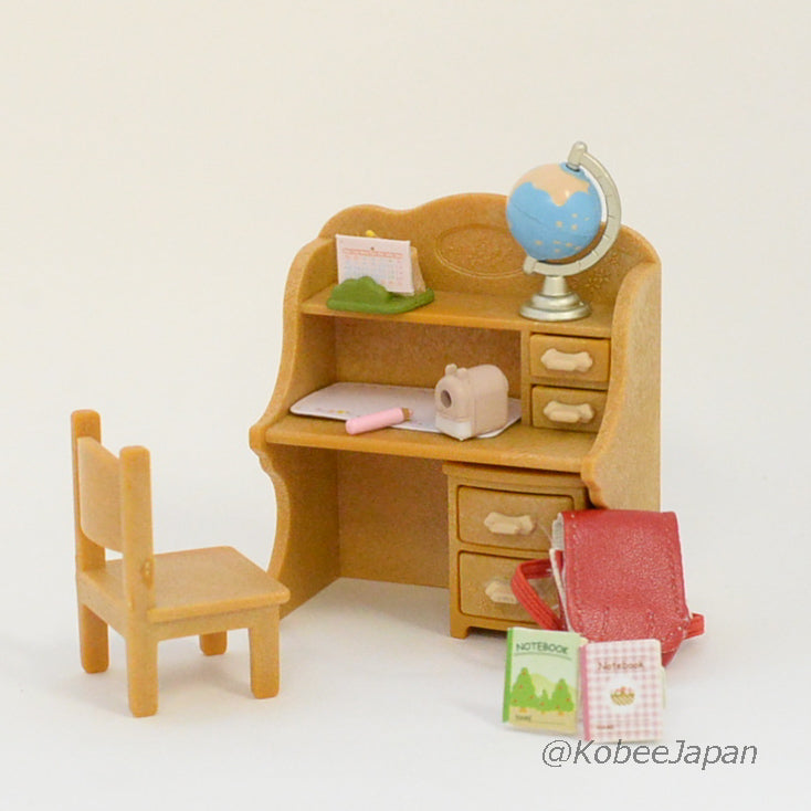 STUDY DESK SET KA-309 Epoch Retired Rare Sylvanian Families