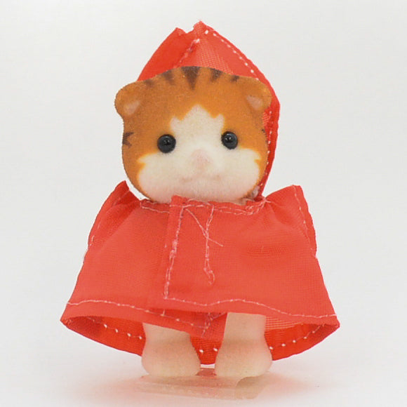 Baby Raincoat Rouge Sylvanian Park Japon Calico Critters