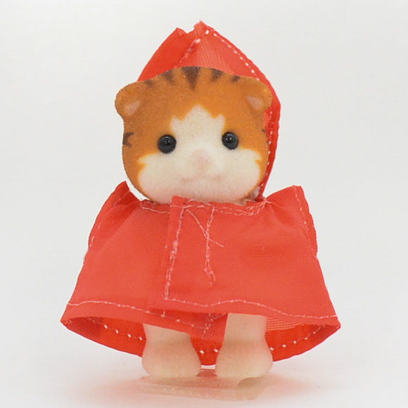 BABY RAINCOAT RED Sylvanian Park Japan Sylvanian Families