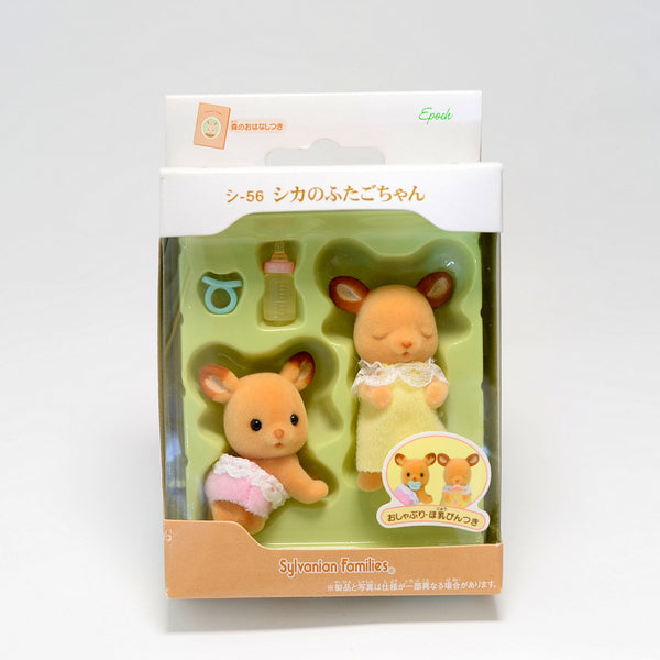 DEER TWIN SLEEPING BABIES SHI-56 Japan Sylvanian Families