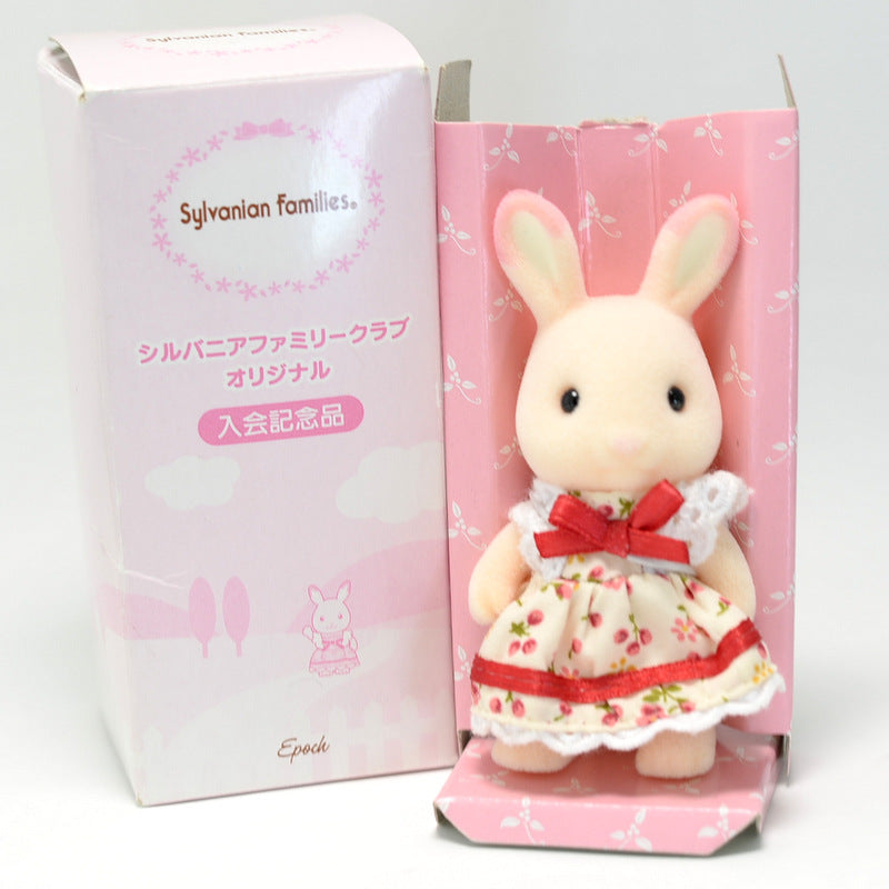 PINK STRAWBERRY RABBIT GIRL IN BOX Japan Sylvanian Families