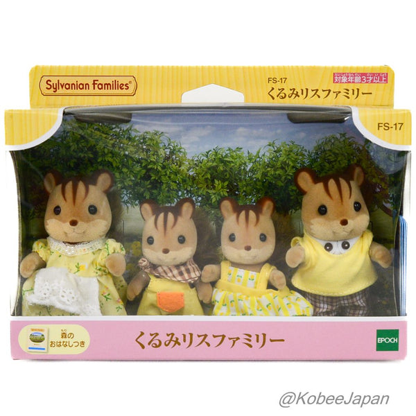 WALNUT SQUIRREL FAMILY FS-17 Japan Epoch Sylvanian Families