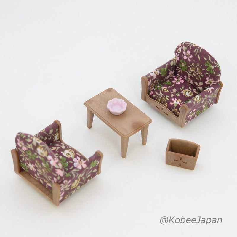 ARM CHAIR SET KA-509 Epoch Japan Sylvanian Families