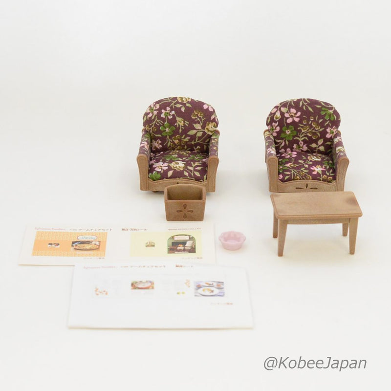 ARM CHAIR SET KA-509 Epoch Japan Sylvanian Families