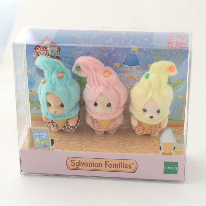 [Used] 35th Anniversary SOFT SERVE ICE CREAM TRIO Sylvanian Families