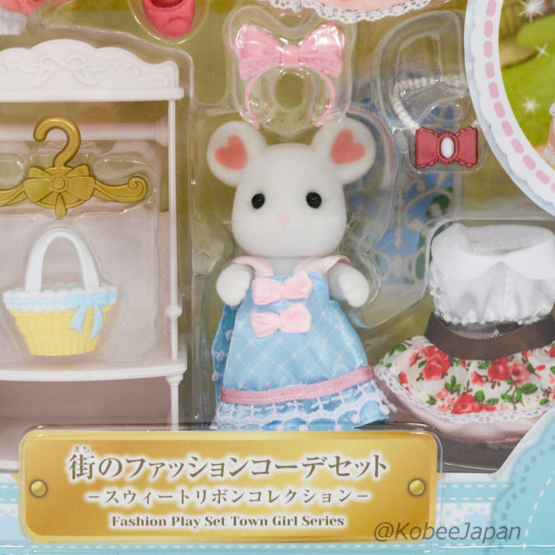 FASHION PLAY SET RIBBON MARSHMALLOW MOUSE 2020 Japan Sylvanian Families