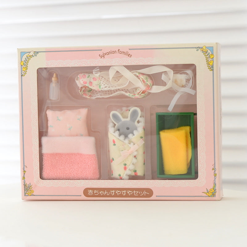 Vintage Tuck In Bed Set KA-45 1987 Sylvanian Families Calico Critters