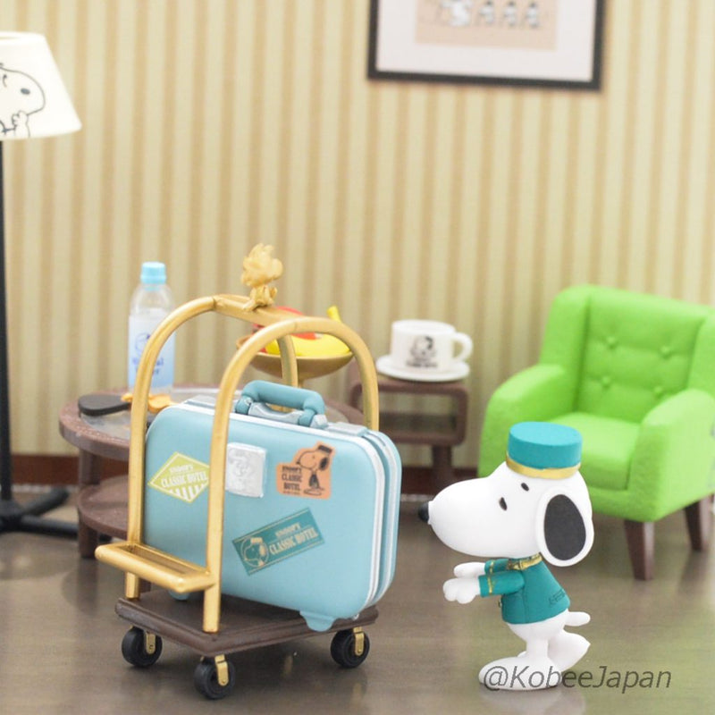 Re-ment PEANUT SNOOPY'S HOTEL LIFE Completed Set for dollhouse Re-ment