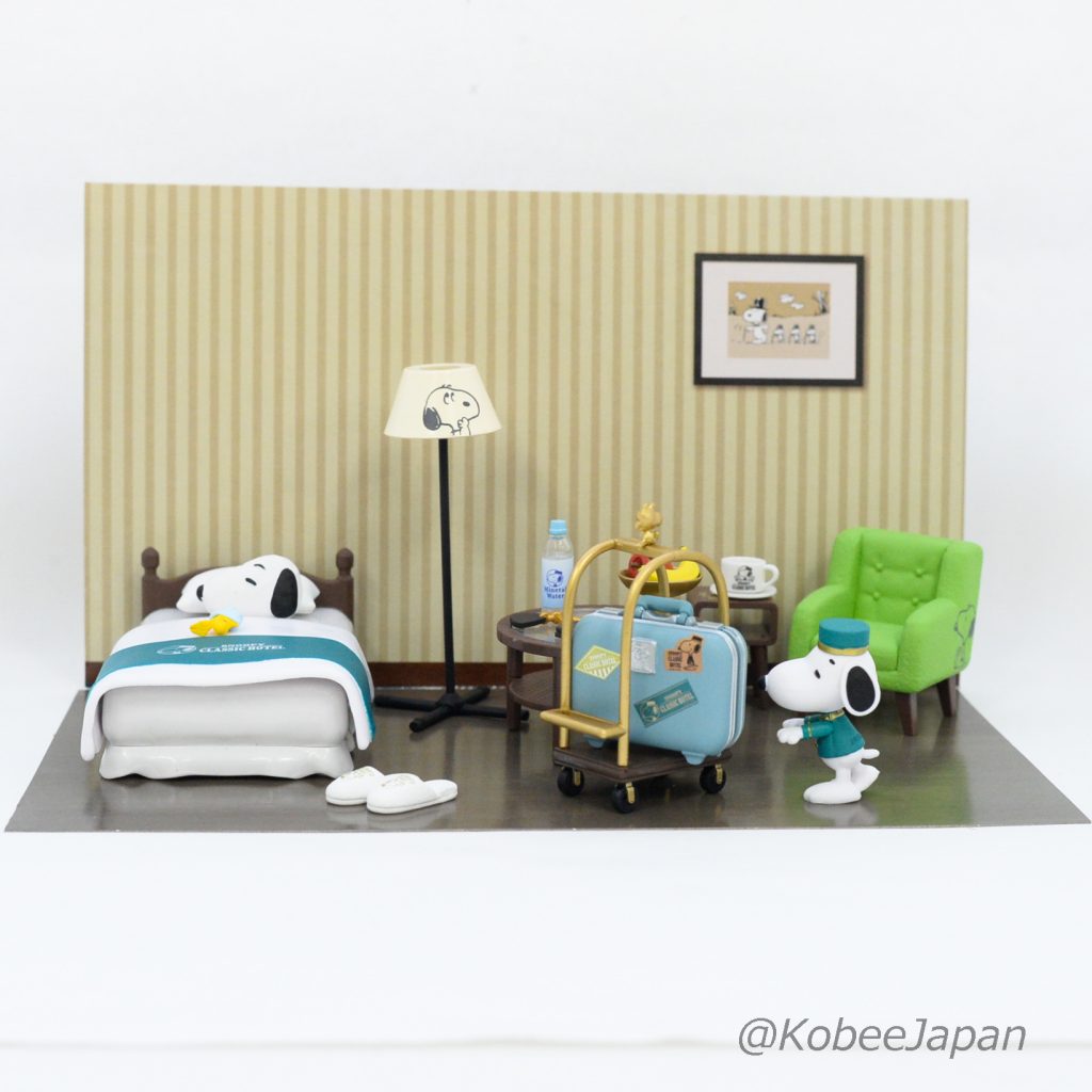 [used] Peanut Snoopy's Hotel Life Completed Set For Dollhouse Re-ment