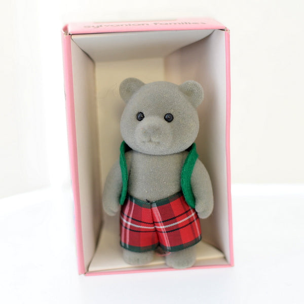 GRAY BEAR OLDER BROTHER KU-13-680 Epoch Japan Sylvanian Families