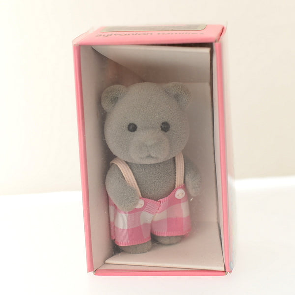 GRAY BEAR BOY KU-15 Epoch Japan Sylvanian Families