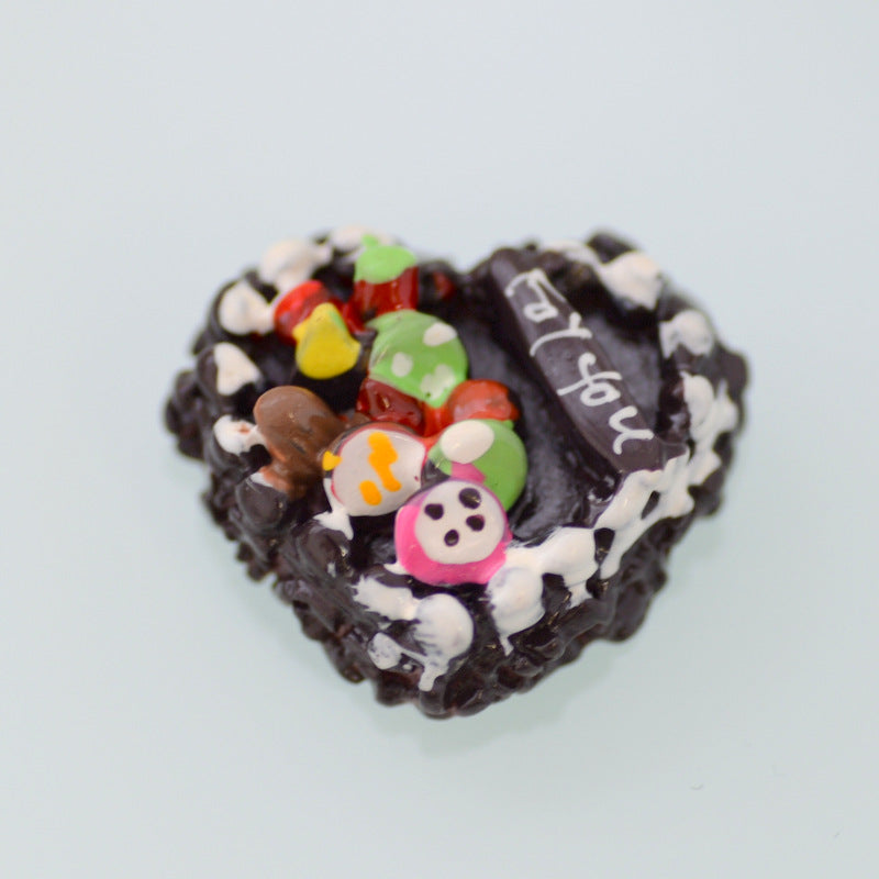 Valentine CHOCOLATE CAKE 1pc for miniature dollhouse  Does not apply