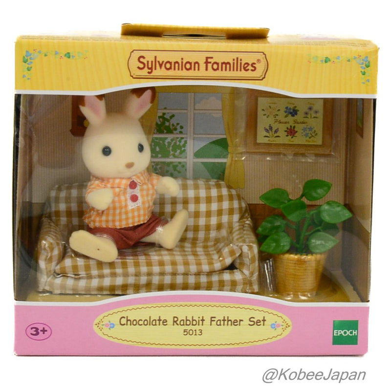 CHOCOLATE RABBIT FATHER SET 5013 Epoch Sylvanian Families