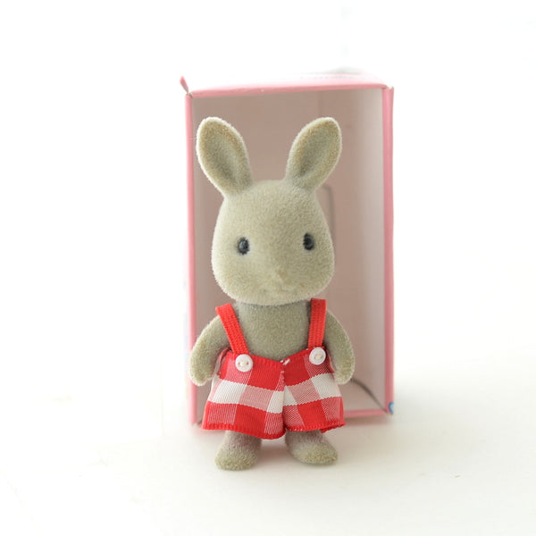 [Used] GRAY RABBIT BOY U-13-650 Epoch Japan Sylvanian Families