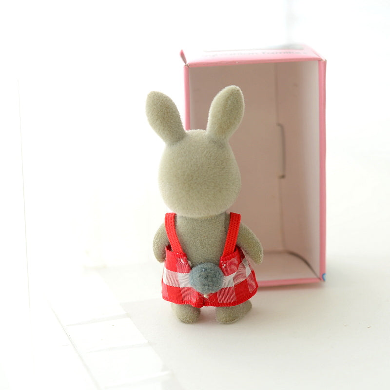 [Used] GRAY RABBIT BOY U-13-650 Epoch Japan Sylvanian Families