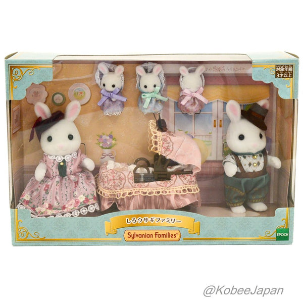 WHITE RABBIT FAMILY Epoch Japan Sylvanian Families