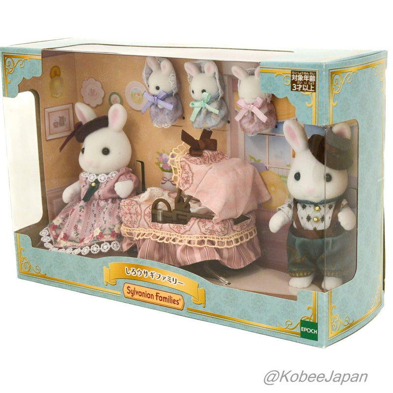 WHITE RABBIT FAMILY Epoch Japan Sylvanian Families