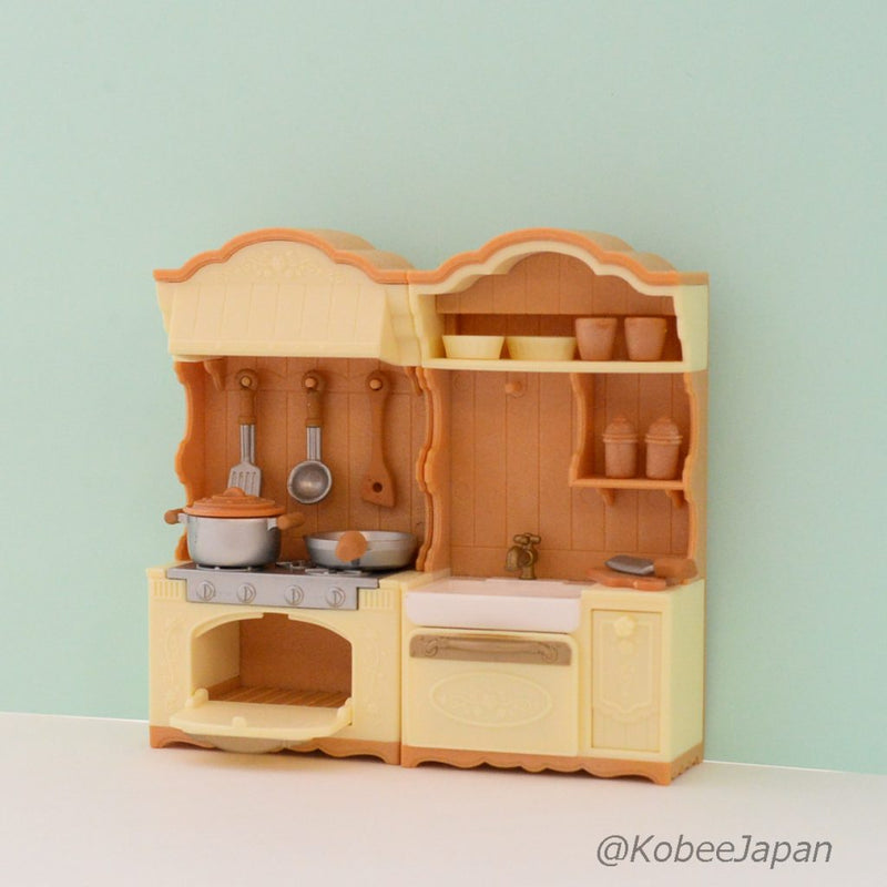 KITCHEN STOVE AND SINK SET Epoch Japan KA-420 Sylvanian Families