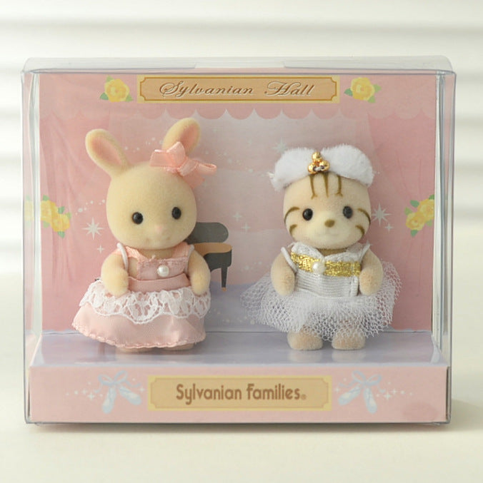 SYLVANIAN HALL BABY PAIR Japan Retired Sylvanian Families