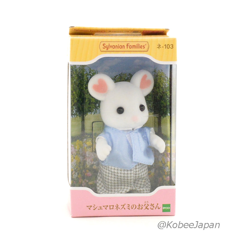 Marshmallow Mouse Padre NE-103 EPOCH Japón Calico Critters