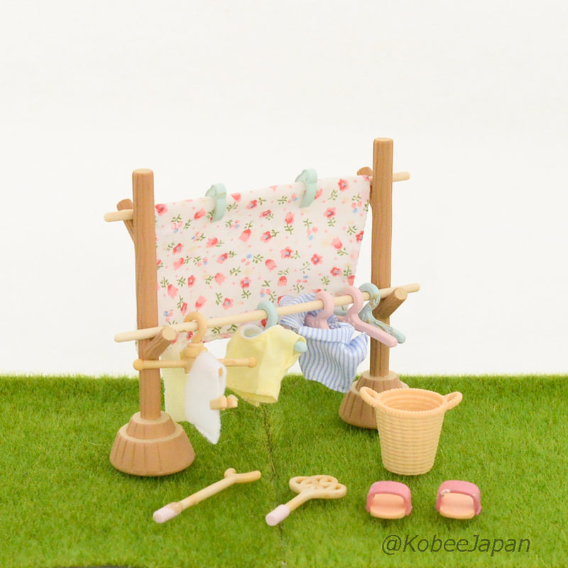 WASHING CLOTHESPOLE SET KA-610 Epoch Sylvanian Families