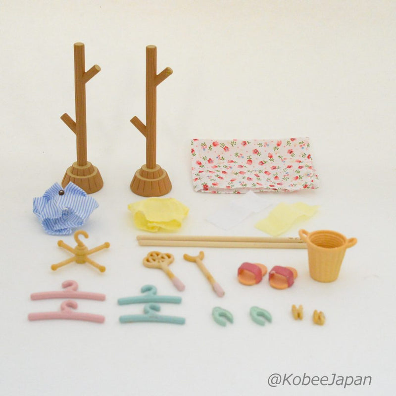 WASHING CLOTHESPOLE SET KA-610 Epoch Sylvanian Families