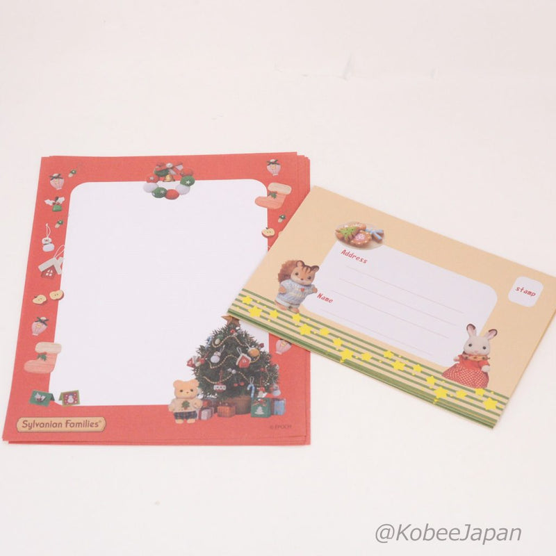 CHRISTMAS LETTER WRITING SET Epoch Sylvanian Families