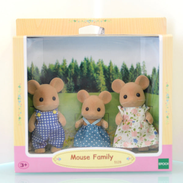 BROWN MOUSE FAMILY Epoch 5128 Sylvanian Families