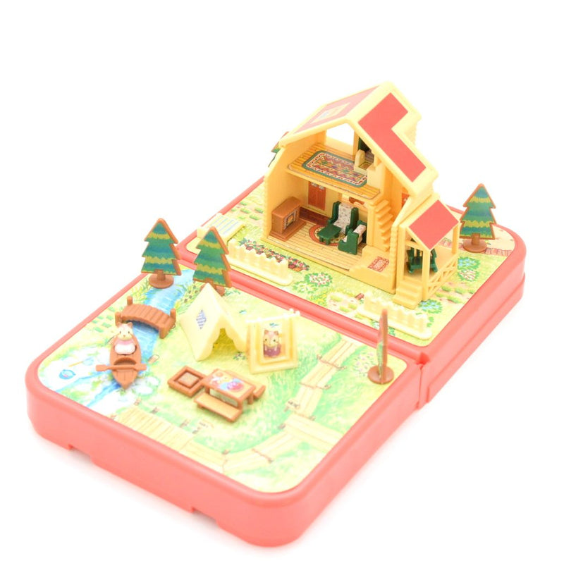 [Used] POCKET BAG BIG TOWN HOUSE WITH RED ROOF Epoch Sylvanian Families