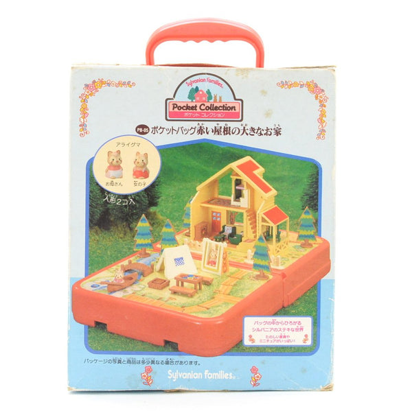 [Used] POCKET BAG BIG TOWN HOUSE WITH RED ROOF Epoch Sylvanian Families