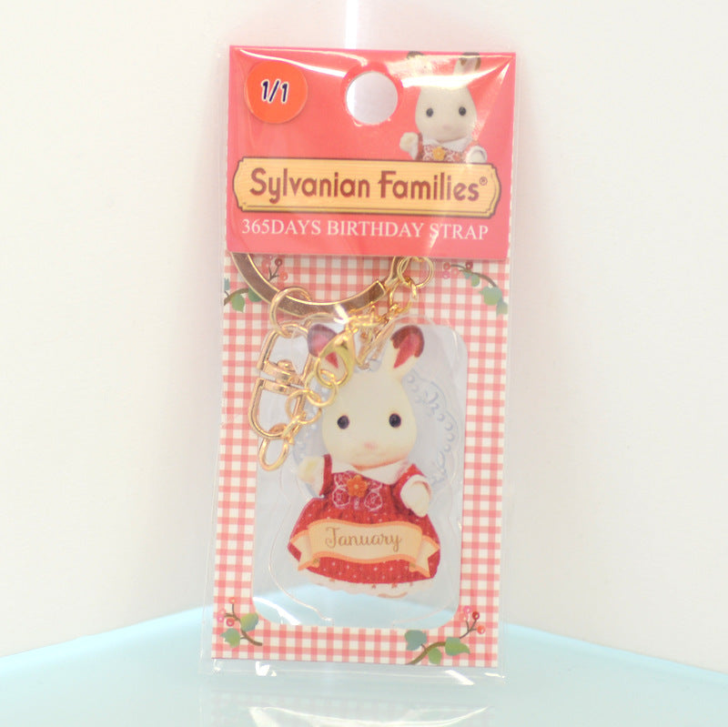 EXHIBITION EXCLUSIVE Monthly Key Chain JANUARY Epoch Sylvanian Families