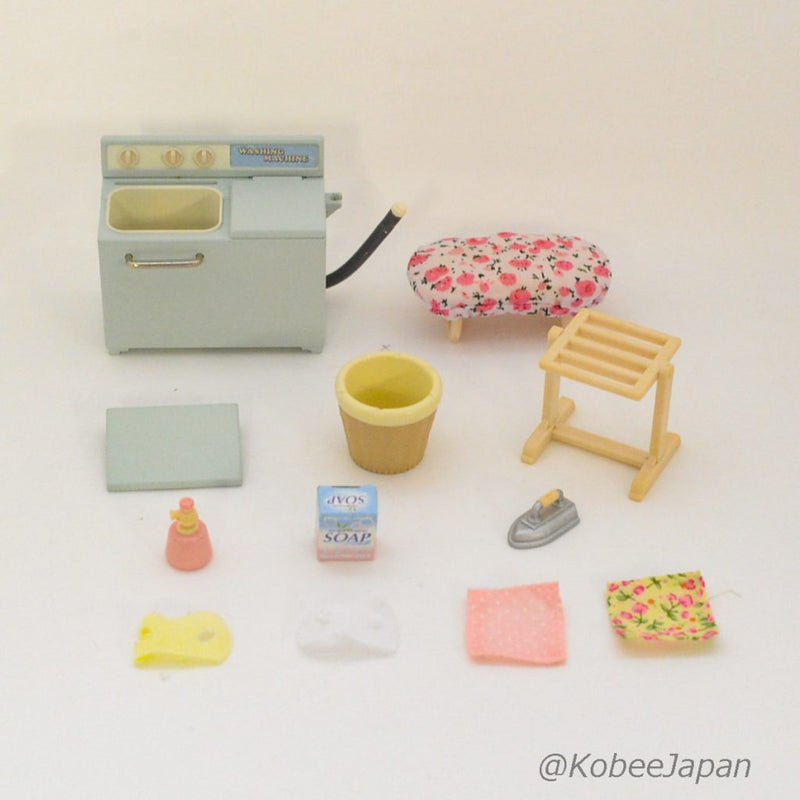 WASHING MACHINE SET Epoch Japan KA-604 Sylvanian Families