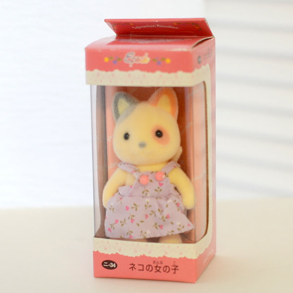 WHISKERS SPOTTED CAT GIRL NI-34 Epoch Japan Sylvanian Families