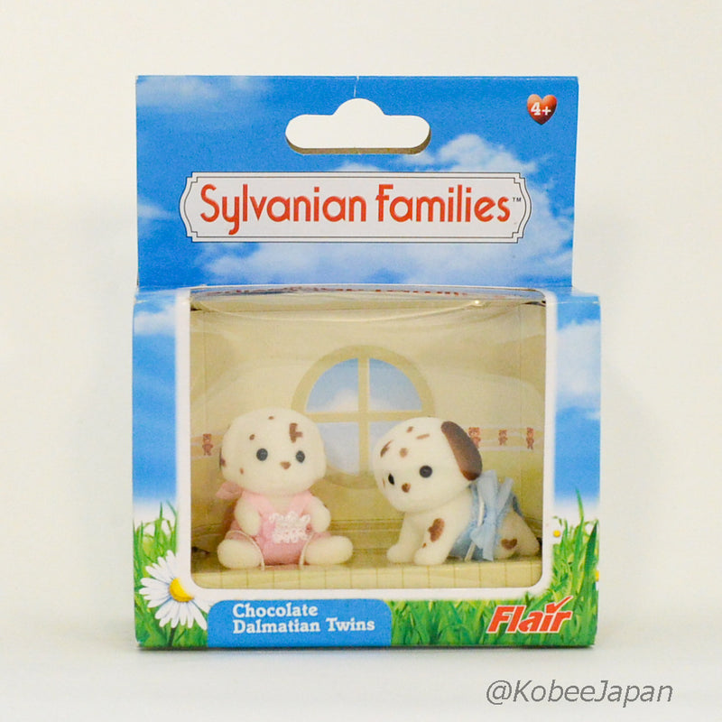 CHOCOLATE DALMATIAN TWINS Flair 4884 Rare Sylvanian Families