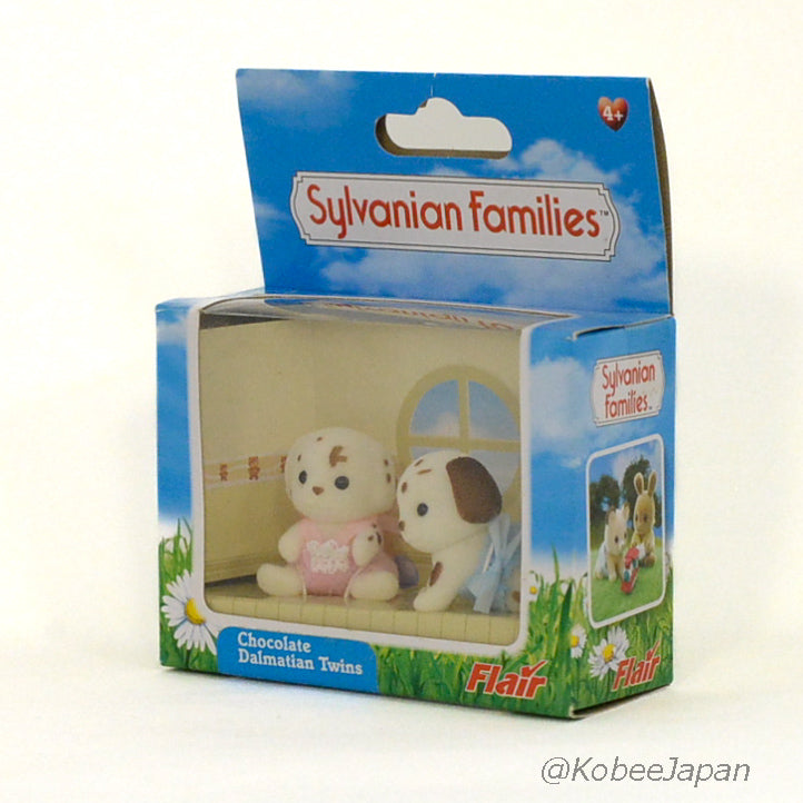 CHOCOLATE DALMATIAN TWINS Flair 4884 Rare Sylvanian Families