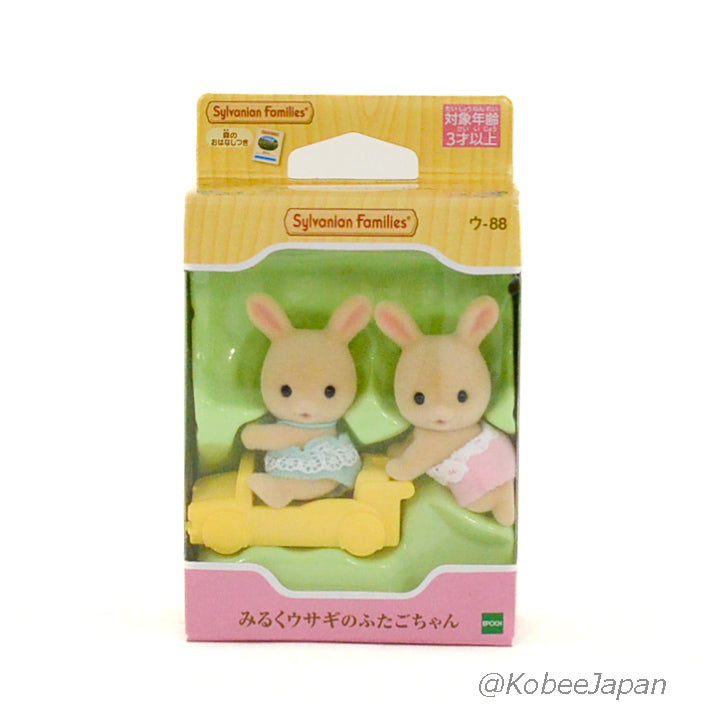Milk Rabbit baby Twins U-88 Sylvanian Families Calico Critters