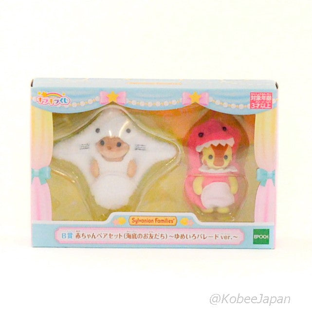 Dreamy Parade Series Deep Sea Friend Pair Ray Shark Familymart 2022 Sylvanian Families Calico Critters